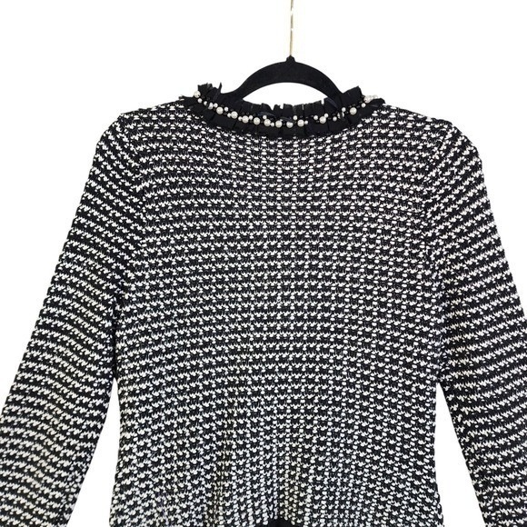 White House Black Market Womens Pearl Tweed Knit Cardigan Jacket Size Small - Picture 5 of 12